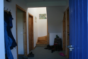 The doorway to the staff quarters